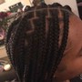 Jumbo Knotless AND Goddess Braids