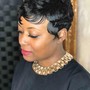 Touch up color short hair sides and back