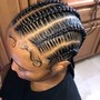 Large knotless braids