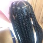 Large knotless braids