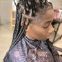 Sleek braided ponytail