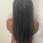 Medium Boho Box Braids