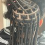 Natural hair box braids$110+