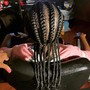 (M)Kid's Braids (w/weave/ beads)