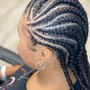 Freestyle braids and haircut combo #2