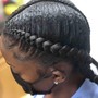 2 Feed In Braids