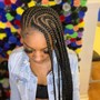 Large Knotless box braids