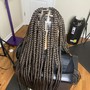 Small knotless braids hair included