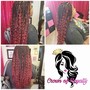 med Boho box braids