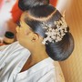 Updo… Bun/ Bang