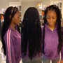 Micro Box Braids midback