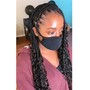 Knotless Braids small  med