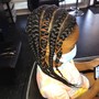 Kids traditional loc- retwist with design