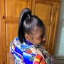 Blunt Cut Ponytail