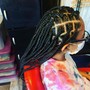 Boho Knotless with cornrows