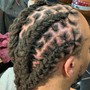 Relaxer edge up and leave out only