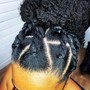 Sleek ponytail Natural hair