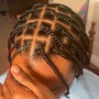 Diagonal FeedIn Goddess Braids