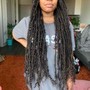 Soft locs ( mid back )