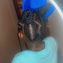 Ponytail with 1 long Jumbo Braid