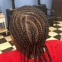 Large kids knotless/box Braids