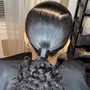 Updo… Bun/ Bang