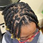 Natural hair box braids