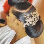 Updo… Bun/ Bang