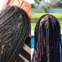 DREAD/LOC ROSE PETAL HAIRSTYLE