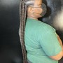 Extended freestyle braided ponytail