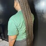 Extended freestyle braided ponytail