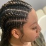 Feed in braids and knotless Combo