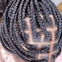 Cornrows ( lower back)