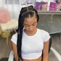 Large Knotless Box Braids