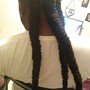 Medium knotless braids