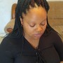 Medium knotless braids