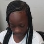 Medium knotless braids