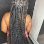 Goddess knotless Braids