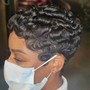 silk wrap or flexi rods for relaxed hair