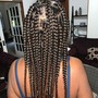 Twists with braiding hair