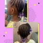 Knotless braids mid back length