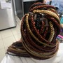 Straight back stitch braids