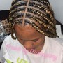 “Under cut” Box Braids/twists on natural hair