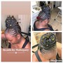 Twists with braiding hair