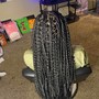 Large Knotless Bohemian Braids