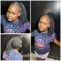 Kids small feedin ponytail braids