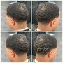 Line up,  Shave, taper, w/locs/braids only