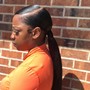 Sleek ponytail wit frontal