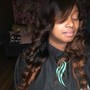 Silky  straight or Wand Curls (Florida style  curls FUll Glam)