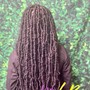 Distressed Soft Locs OVER Natural Locs